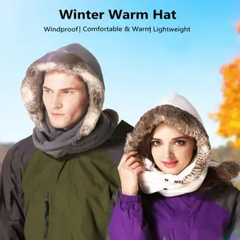 Зимне-осенняя двусторонняя флисовая шапочка, Мужские И женские велосипедные шапочки, теплая Утолщенная уличная бархатная Свободная ветрозащитная шапка