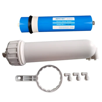 Мембрана обратного осмоса RO 400 GPD, быстроразъемные фитинги 1/4 дюйма, для домашней системы фильтрации питьевой RO воды под раковиной