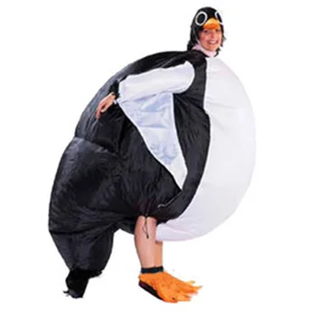 Надувной костюм Пингвина для женщин, мужчин, взрослых, вечеринка, Карнавал, Аниматор, Косплей, костюм, Хэллоуин, Животное, Пурим, Одежда для сцены